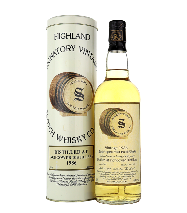 Signatory Vintage, Inchgower 13 Years Old Vintage Collection 1986/2000, 70 cl, 43 % Vol. (Whisky), Schottland, Speyside, Destilliert: 1986 Abgefllt: 2000 Fass Nummer: 4787 Anzahl Flaschen: 394