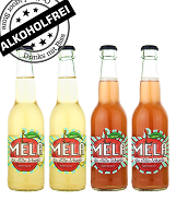 MELA die stille Schorle Kombo 2 x Apfel-Quitte, 2 x Apfel-Redlove 0%vol, 1.32Liter